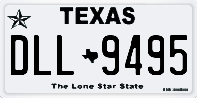 TX license plate DLL9495