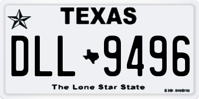 TX license plate DLL9496