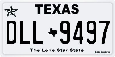 TX license plate DLL9497