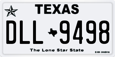TX license plate DLL9498