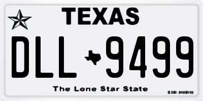 TX license plate DLL9499