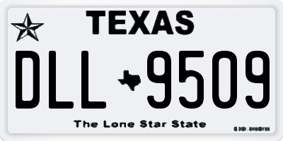 TX license plate DLL9509
