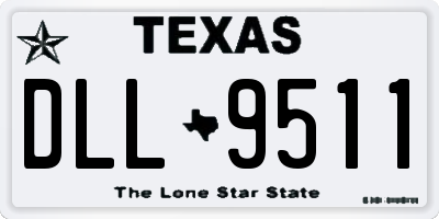 TX license plate DLL9511