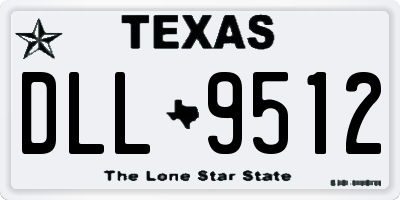 TX license plate DLL9512