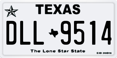 TX license plate DLL9514
