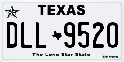 TX license plate DLL9520