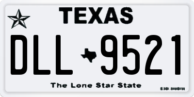 TX license plate DLL9521