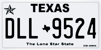 TX license plate DLL9524