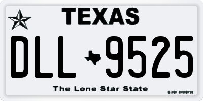TX license plate DLL9525