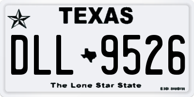 TX license plate DLL9526