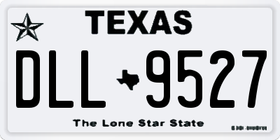 TX license plate DLL9527