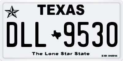 TX license plate DLL9530