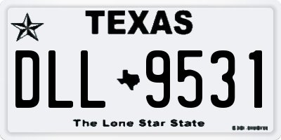 TX license plate DLL9531