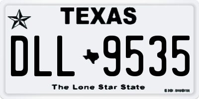 TX license plate DLL9535