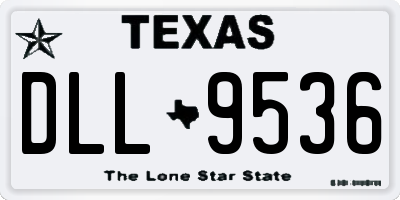 TX license plate DLL9536