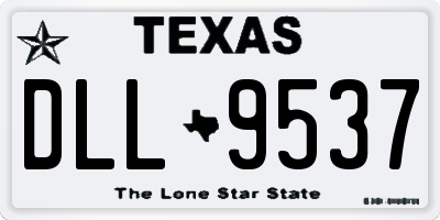 TX license plate DLL9537