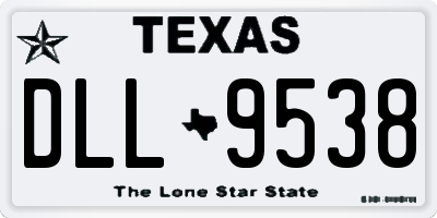 TX license plate DLL9538