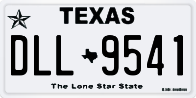 TX license plate DLL9541