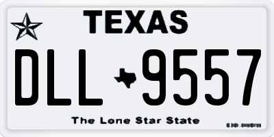 TX license plate DLL9557