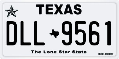 TX license plate DLL9561