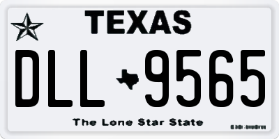 TX license plate DLL9565