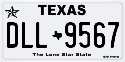 TX license plate DLL9567