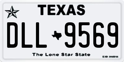 TX license plate DLL9569