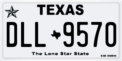 TX license plate DLL9570
