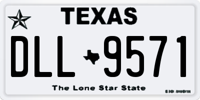 TX license plate DLL9571