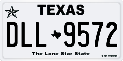 TX license plate DLL9572