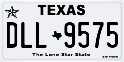 TX license plate DLL9575