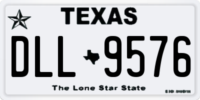 TX license plate DLL9576