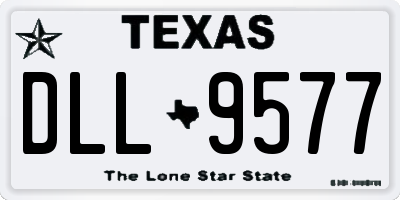 TX license plate DLL9577
