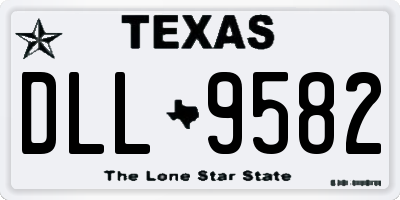 TX license plate DLL9582