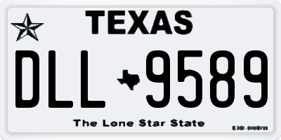 TX license plate DLL9589