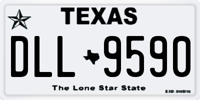 TX license plate DLL9590