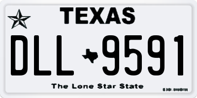 TX license plate DLL9591