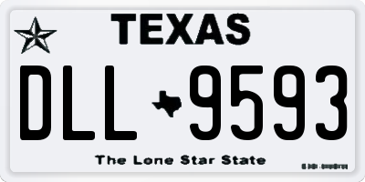 TX license plate DLL9593