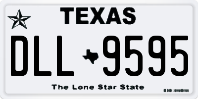 TX license plate DLL9595