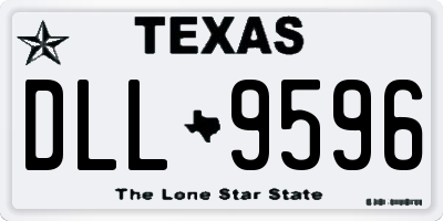 TX license plate DLL9596