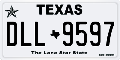 TX license plate DLL9597