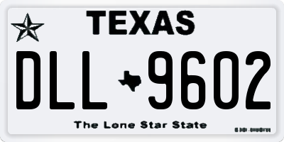 TX license plate DLL9602