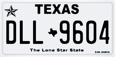 TX license plate DLL9604