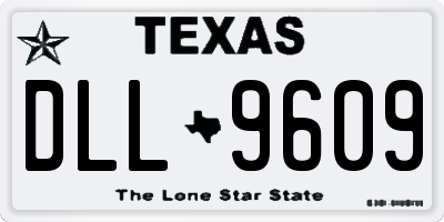 TX license plate DLL9609