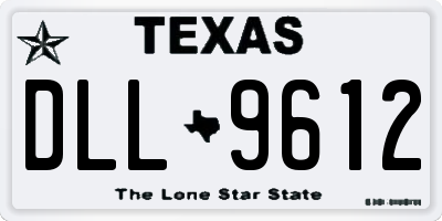 TX license plate DLL9612