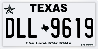 TX license plate DLL9619