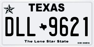 TX license plate DLL9621