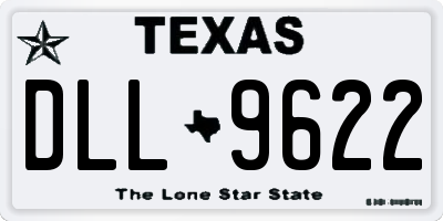 TX license plate DLL9622