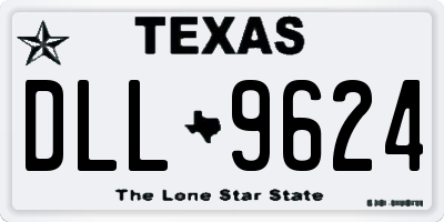 TX license plate DLL9624
