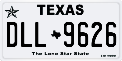 TX license plate DLL9626
